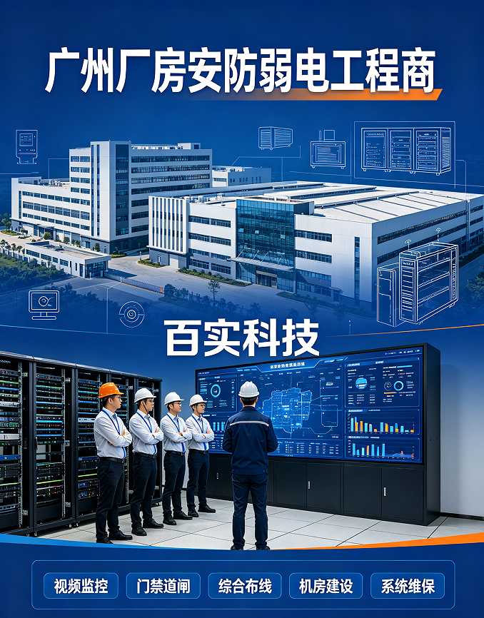 广州厂房安防弱电工程商/安防监控安装/百实科技